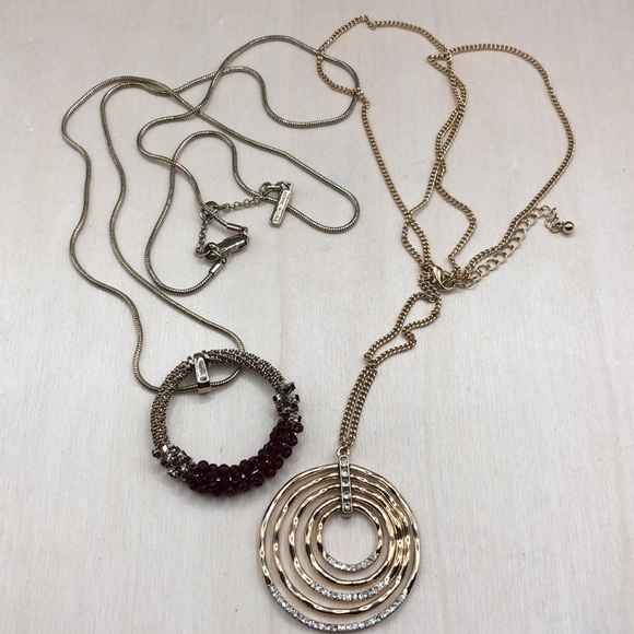 Curated bundle Kenneth Cole + Long Chain Trendy Necklaces. - Picture 1 of 6